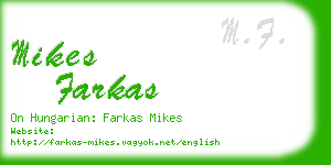 mikes farkas business card